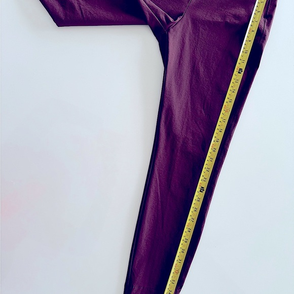 Women's Burgundy Pants - Picture 7 of 11